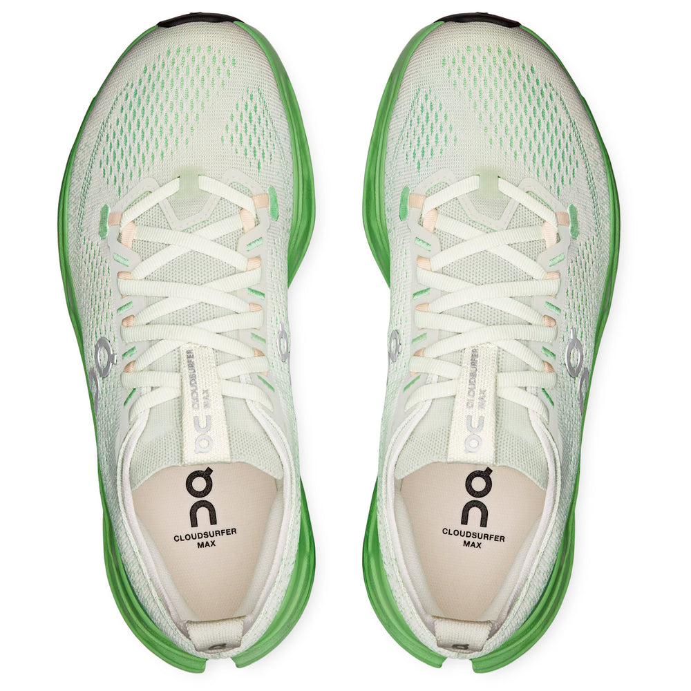 Women's Cloudsurfer Max Running Shoes Mineral / Honeydew - achilles heel