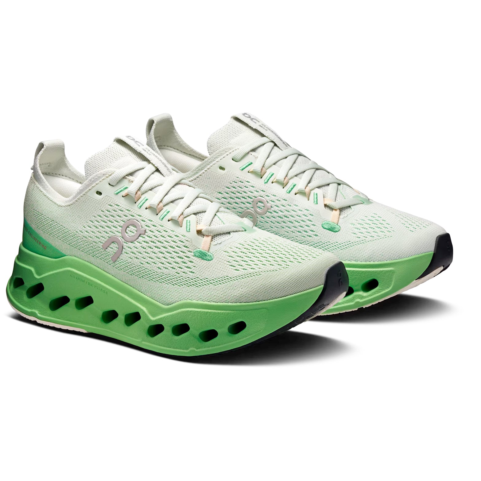 Women's Cloudsurfer Max Running Shoes Mineral / Honeydew - Achilles Heel