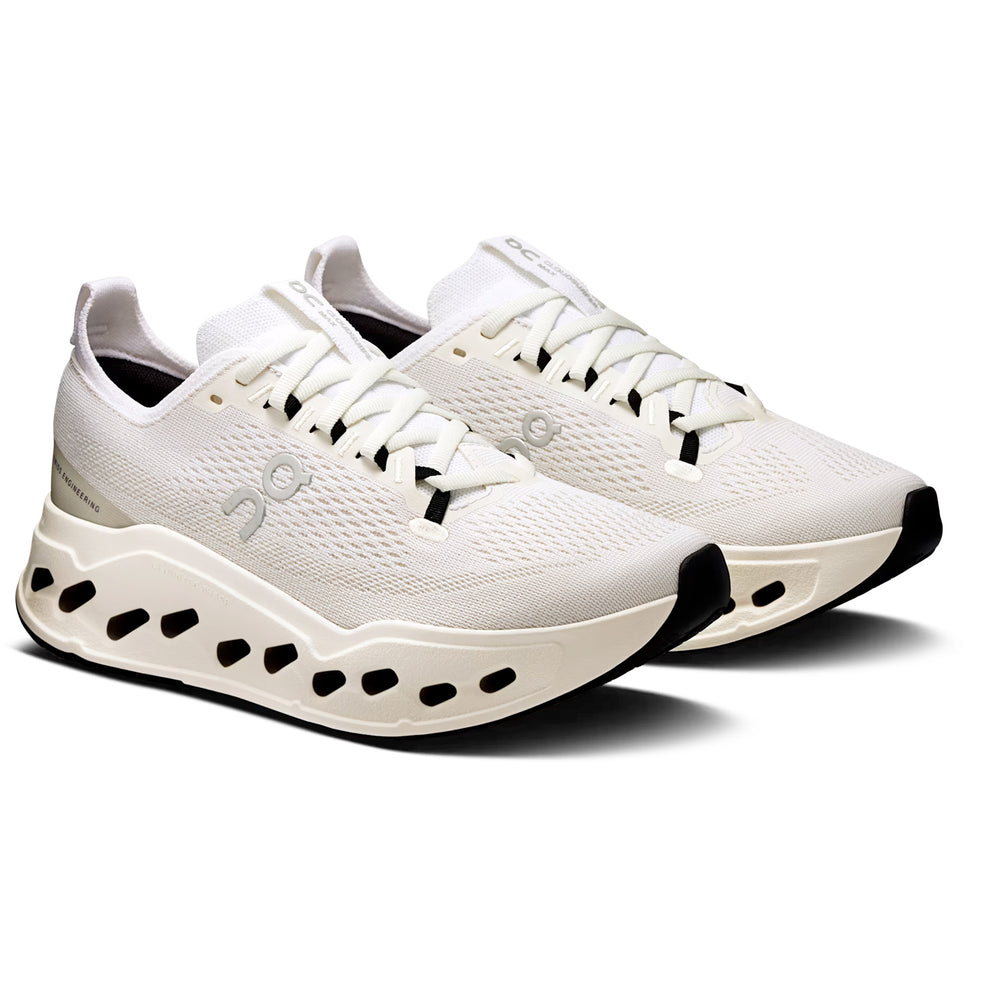 Women's Cloudsurfer Max Running Shoes White / White - Achilles Heel