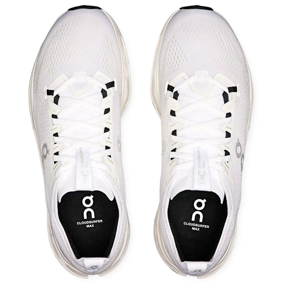 Men's Cloudsurfer Max Running Shoes White / White - achilles heel