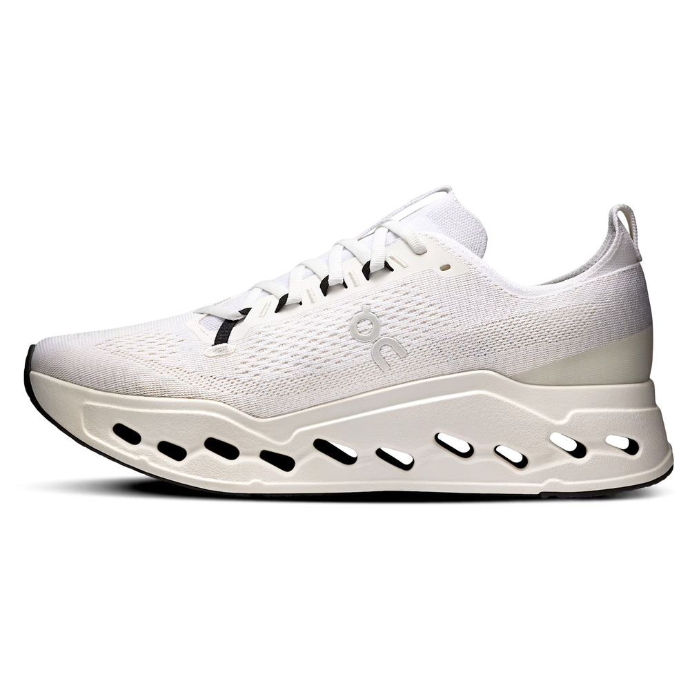 Men's Cloudsurfer Max Running Shoes White / White - achilles heel
