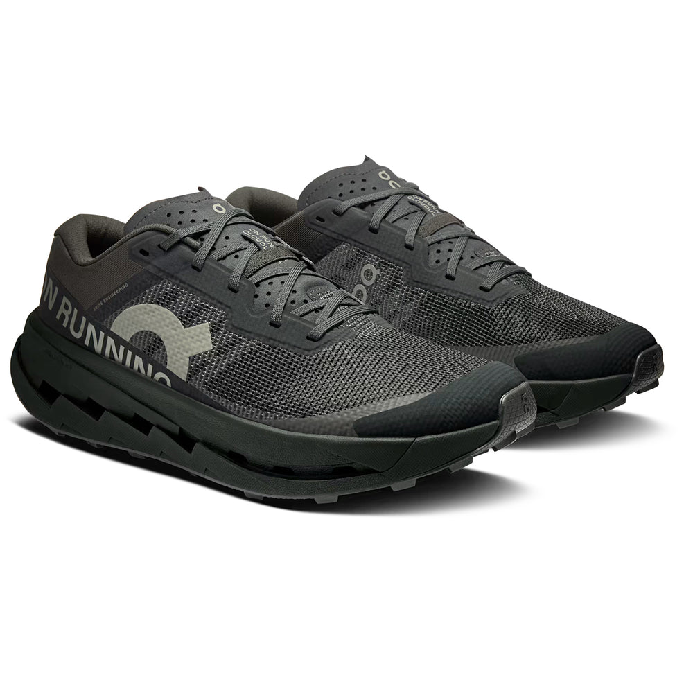 On Men's Cloudultra 3 Trail Running Shoes Black / Black - achilles heel