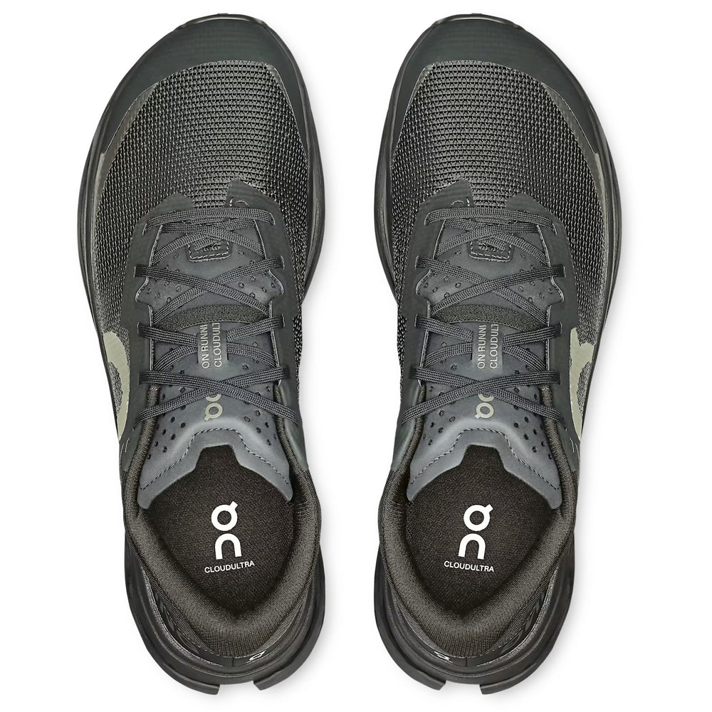 On Men's Cloudultra 3 Trail Running Shoes Black / Black - achilles heel