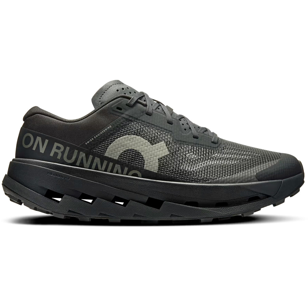 On Men's Cloudultra 3 Trail Running Shoes Black / Black - achilles heel