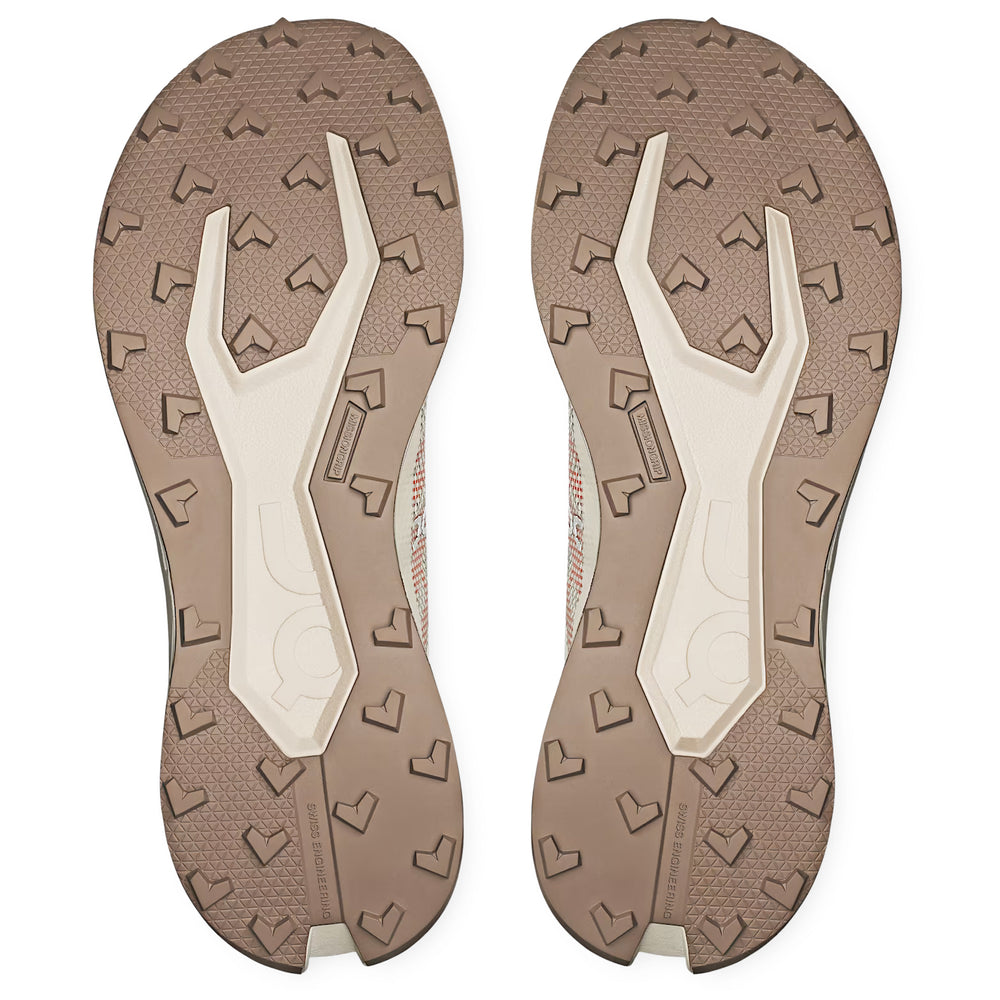 On Men's Cloudultra 3 Trail Running Shoes Cinder / Pearl - achilles heel