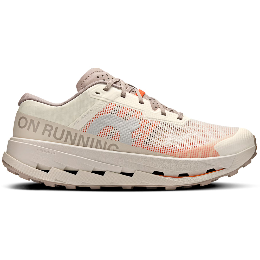 On Men's Cloudultra 3 Trail Running Shoes Cinder / Pearl - achilles heel