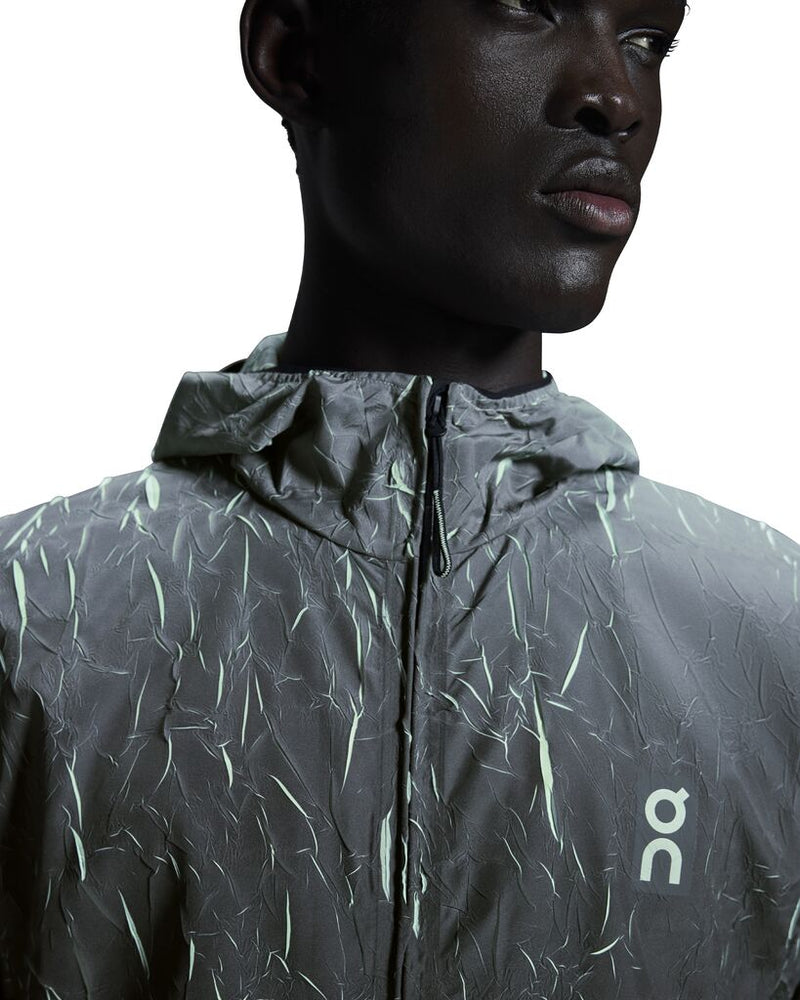 On Men's Pace Run Jacket Black / Lima - achilles heel