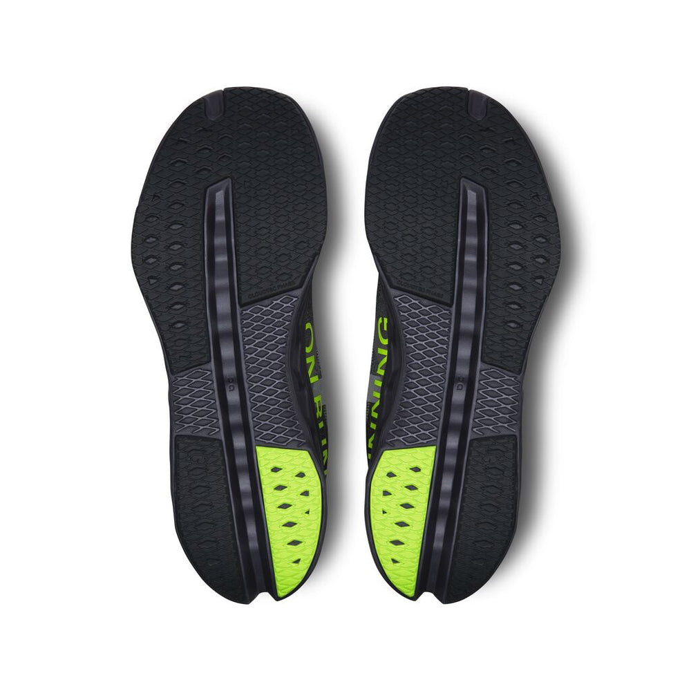 On Men's Cloudsurfer Next Running Shoes Black / Iron - achilles heel