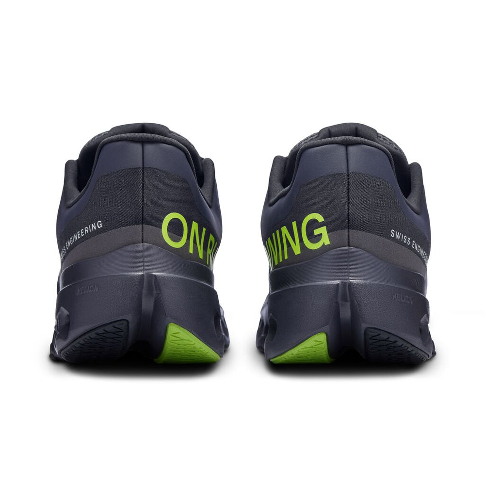 On Men's Cloudsurfer Next Running Shoes Black / Iron - achilles heel