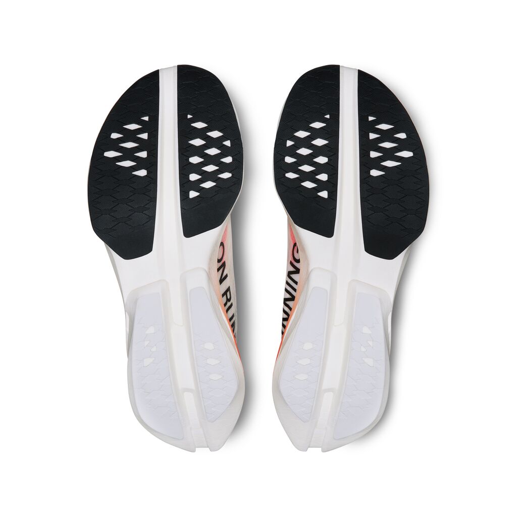 On Women's Cloudboom Strike White / Black - Achilles Heel