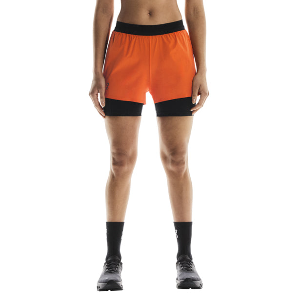 Women's 3 Inch Performance 2 in 1 Shorts Flame - Achilles Heel