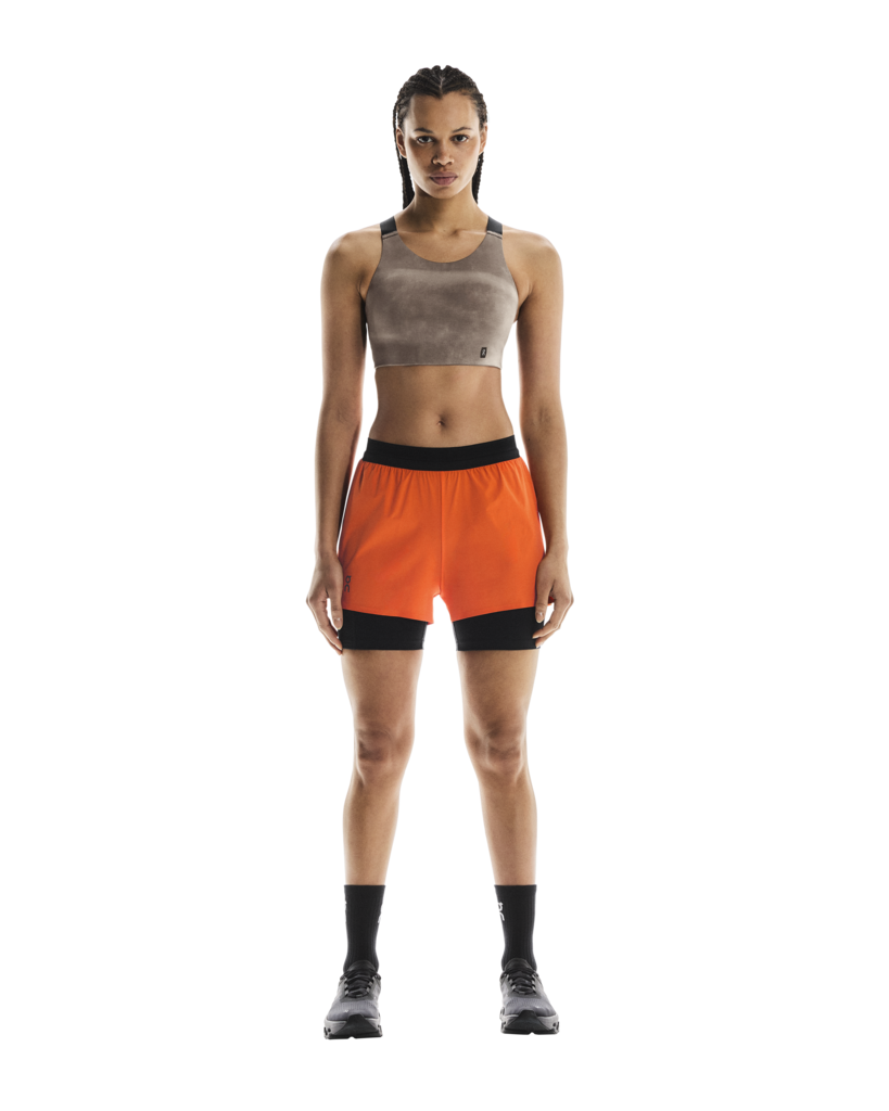 Women's 3 Inch Performance 2 in 1 Shorts Flame - Achilles Heel