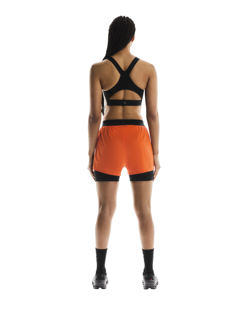 Women's 3 Inch Performance 2 in 1 Shorts Flame - Achilles Heel