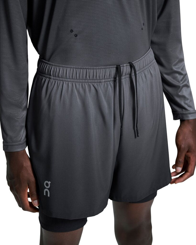 On Men's Pace Shorts Iron - achilles heel
