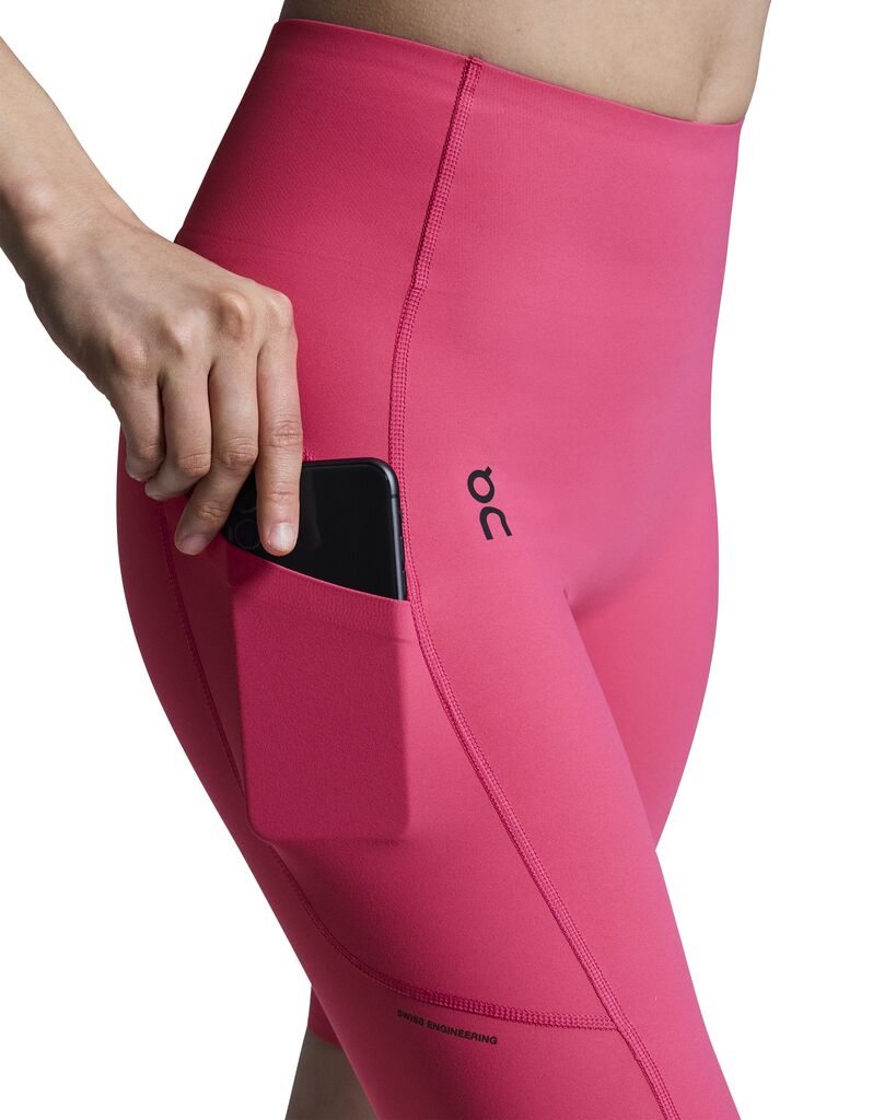 On Women's Movement Tights Short Pink - Achilles Heel