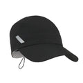 Soar Dart Cap Black front view showing 3D textured surface, padded face fabric and extended peak