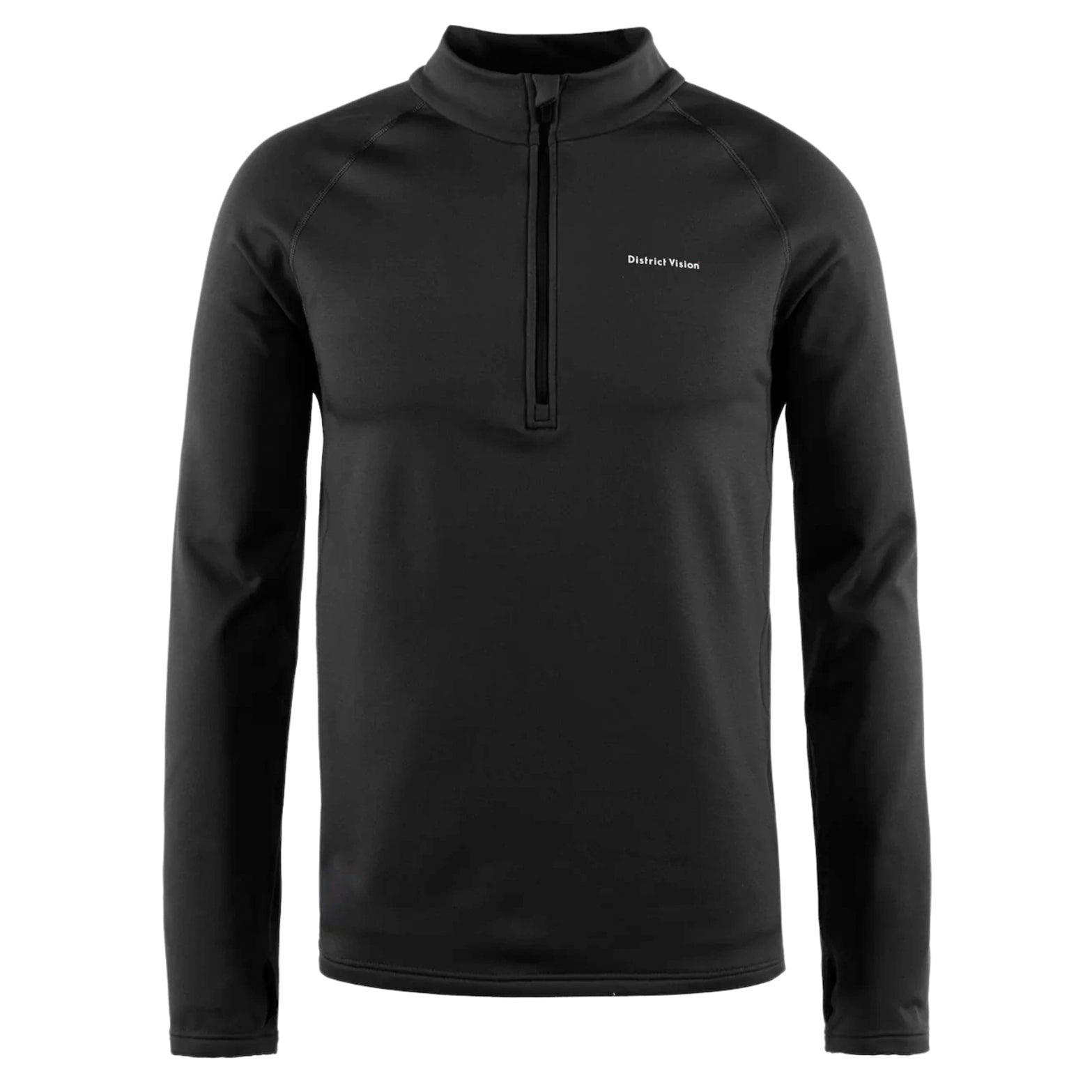 Men's Half Zip Grid Fleece Black - Achilles Heel