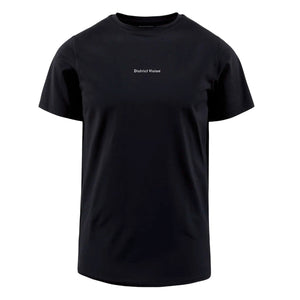 District Vision Men's Ultralight Aloe Tee Black Wordmark - achilles heel