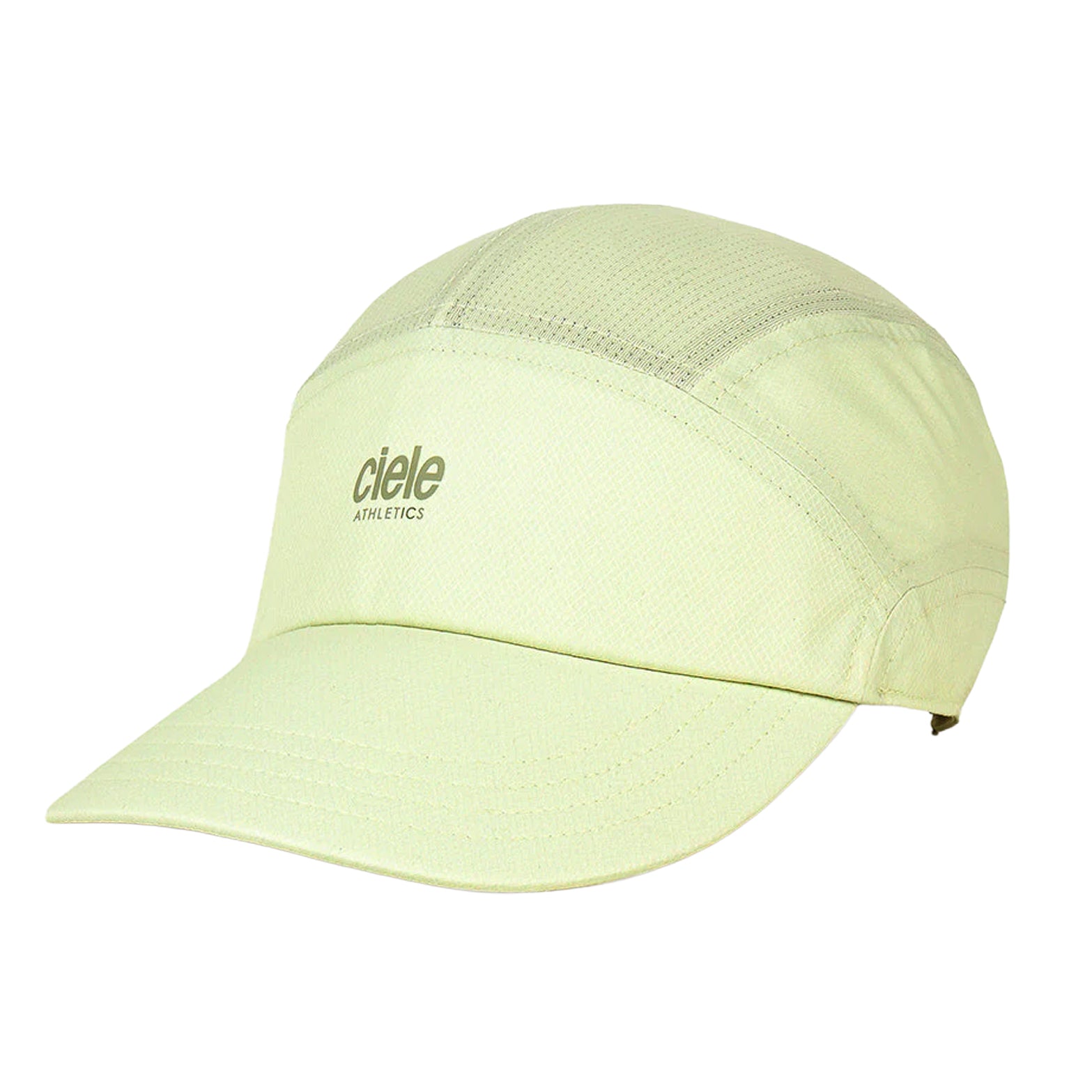 Ciele FSTCap SC Classic Athletics SL Fava front view showing reflective Athletics logo and low-crown construction