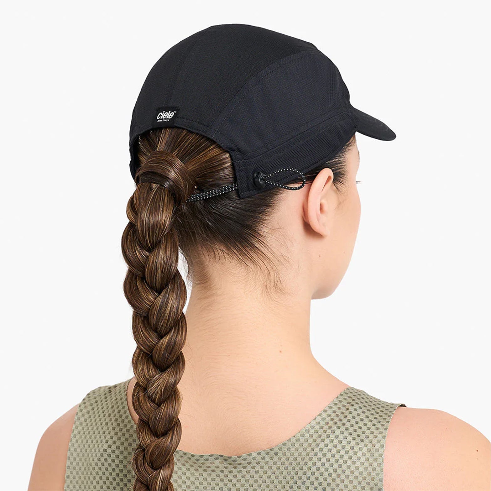 Ciele FSTCap SC Classic Athletics SL Shadowcast back view on runner showing fast-fit construction and reflective detailing