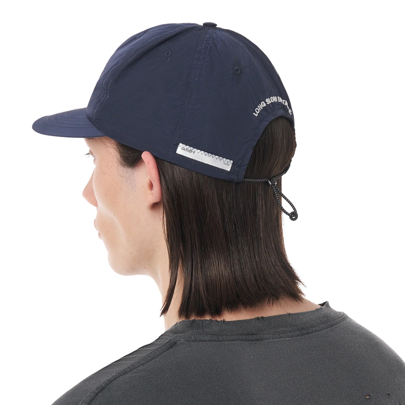 Satisfy FliteSilk 5 Panel Pinch Cap LSD Navy at Achilles Heel