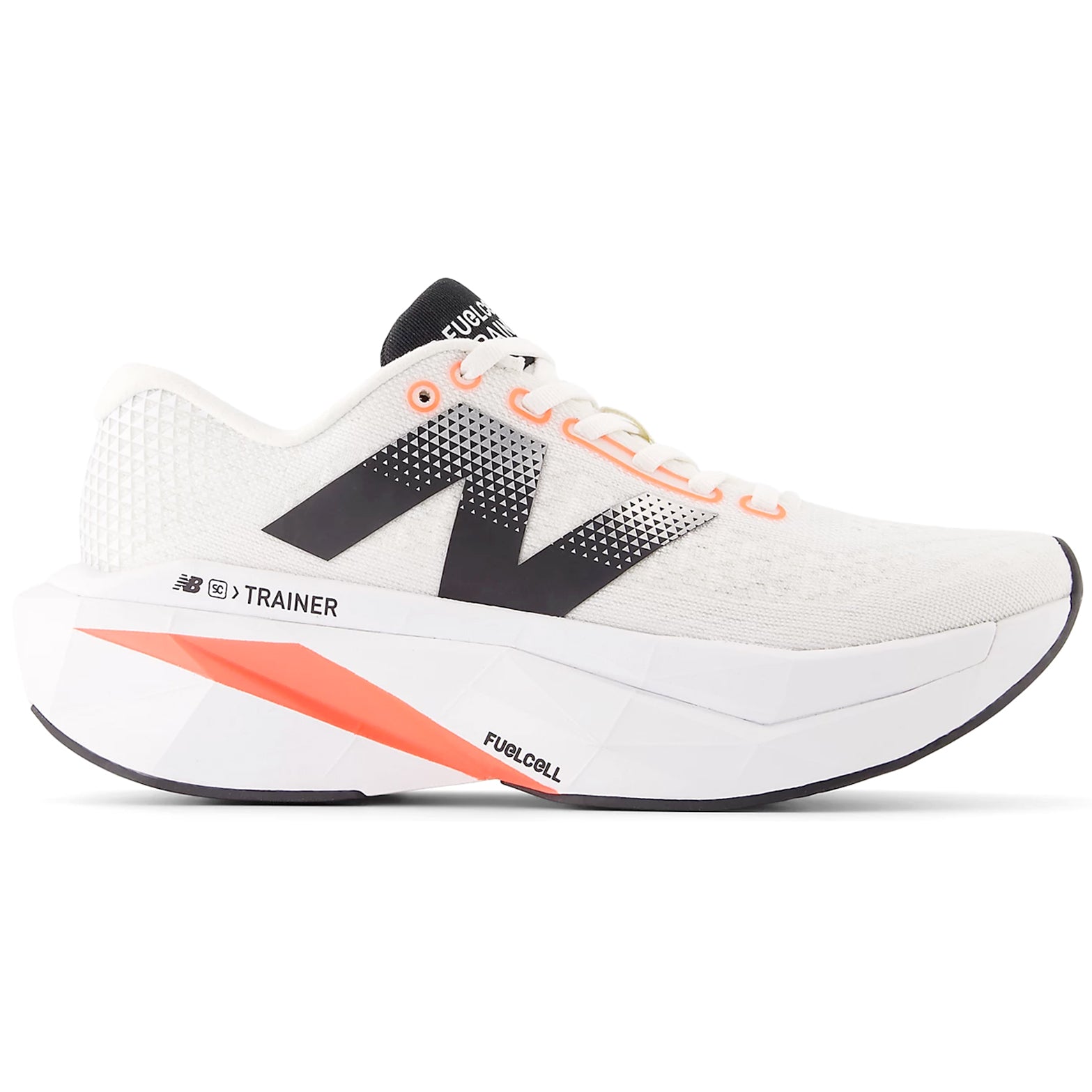 Women's FuelCell SuperComp Trainer v3 Running Shoes Sea Salt / Urgent Red / Black - Achilles Heel