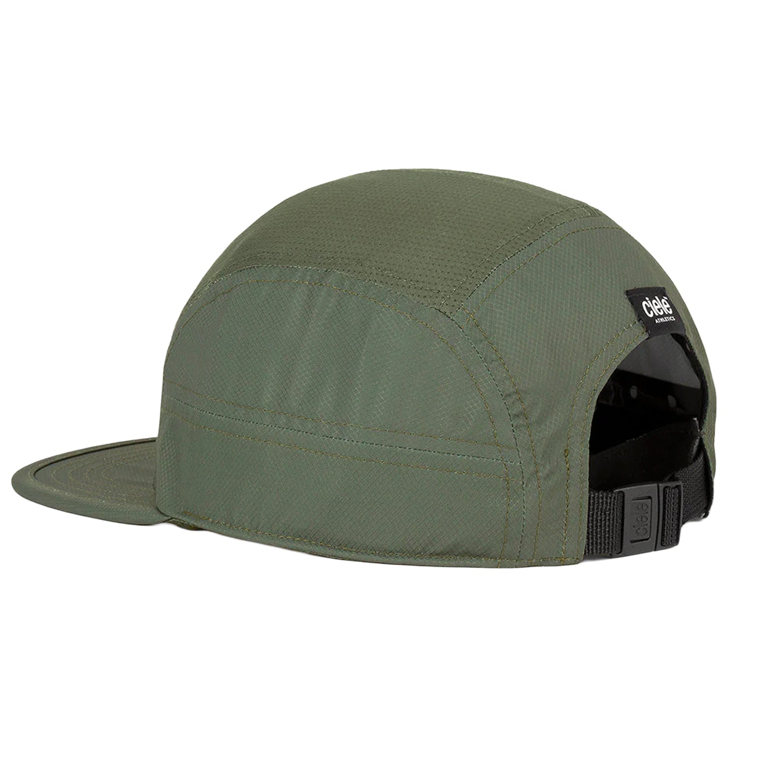 Ciele GOCap Classic Athletics Kombu back view showing adjustable rear closure with reflective elements for low-light visibility