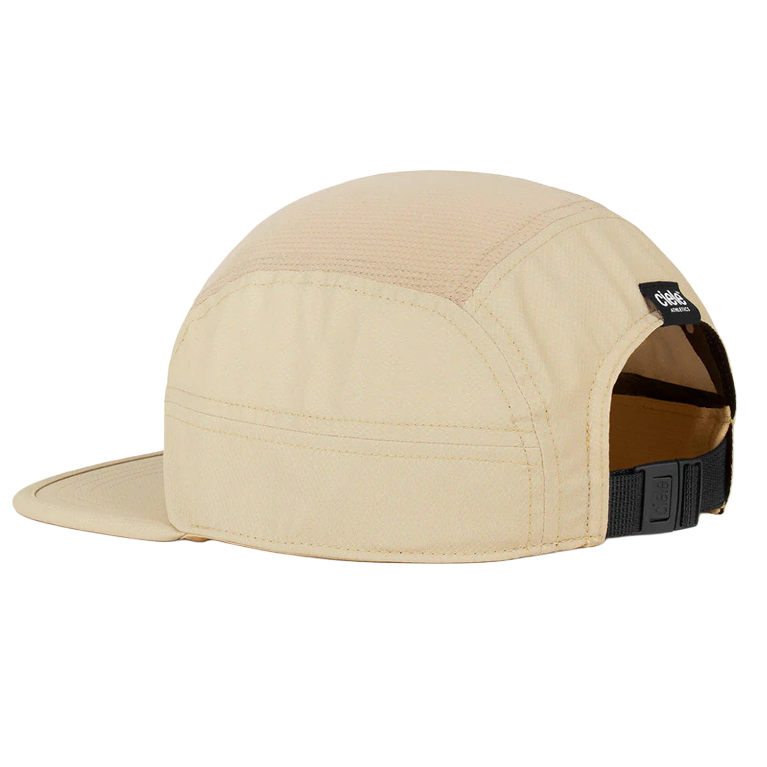 Ciele GOCap Classic Athletics Safari back side angle view showing COOLmatic PLUS MIKRAmesh top panels and Xstop ripstop fabric