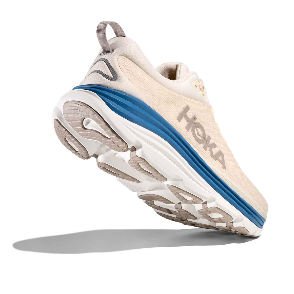 Hoka Men's Gaviota 5 Running Shoes Birch / Foggy Night - Achilles Heel