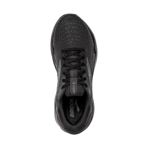 Brooks Men's Ghost 16 Extra Wide Fit Running Shoes Black / Black / Ebony - achilles heel