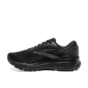 Brooks Men's Ghost 16 Extra Wide Fit Running Shoes Black / Black / Ebony - achilles heel