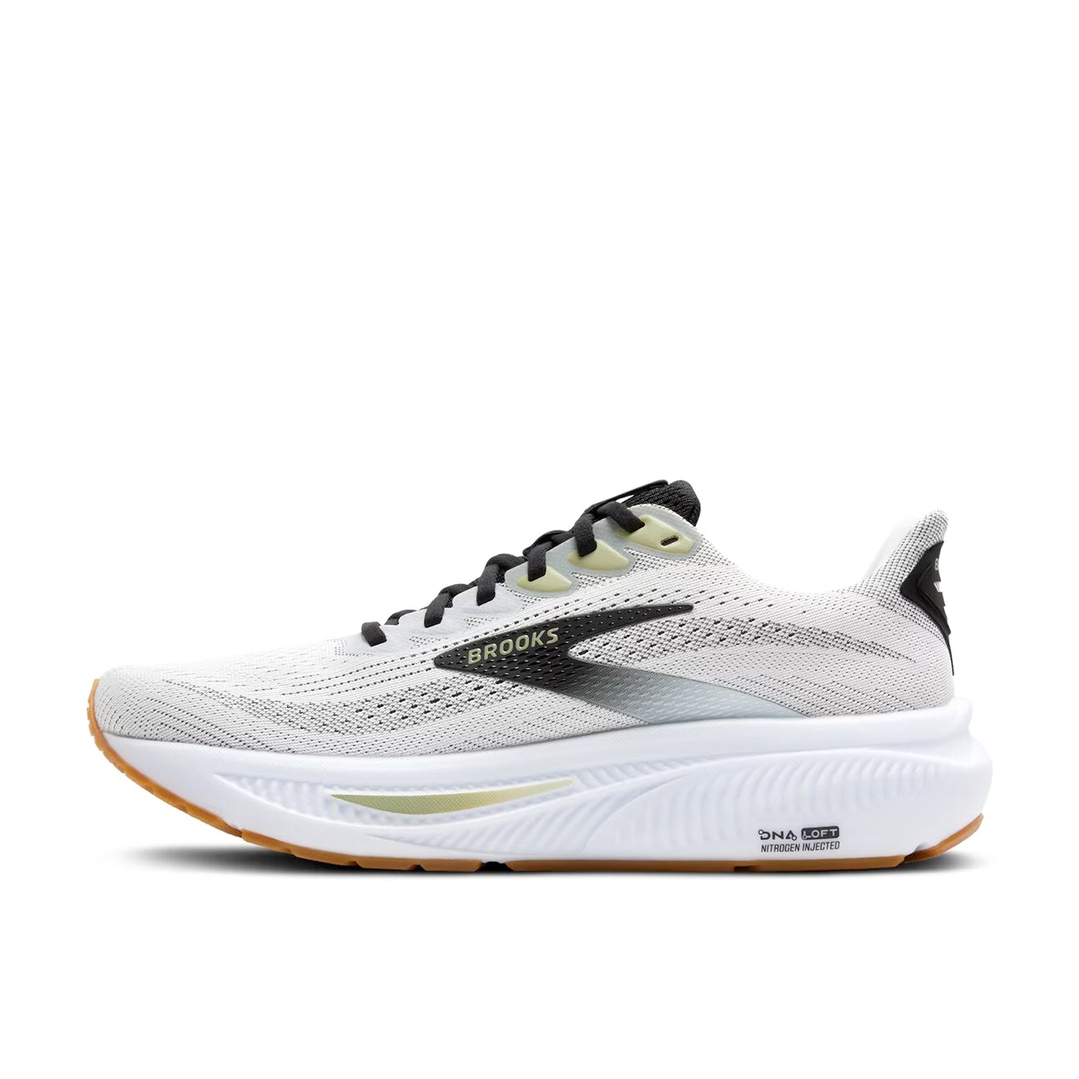 Men's Ghost 17 Running Shoes White / Black / Tea - Achilles Heel