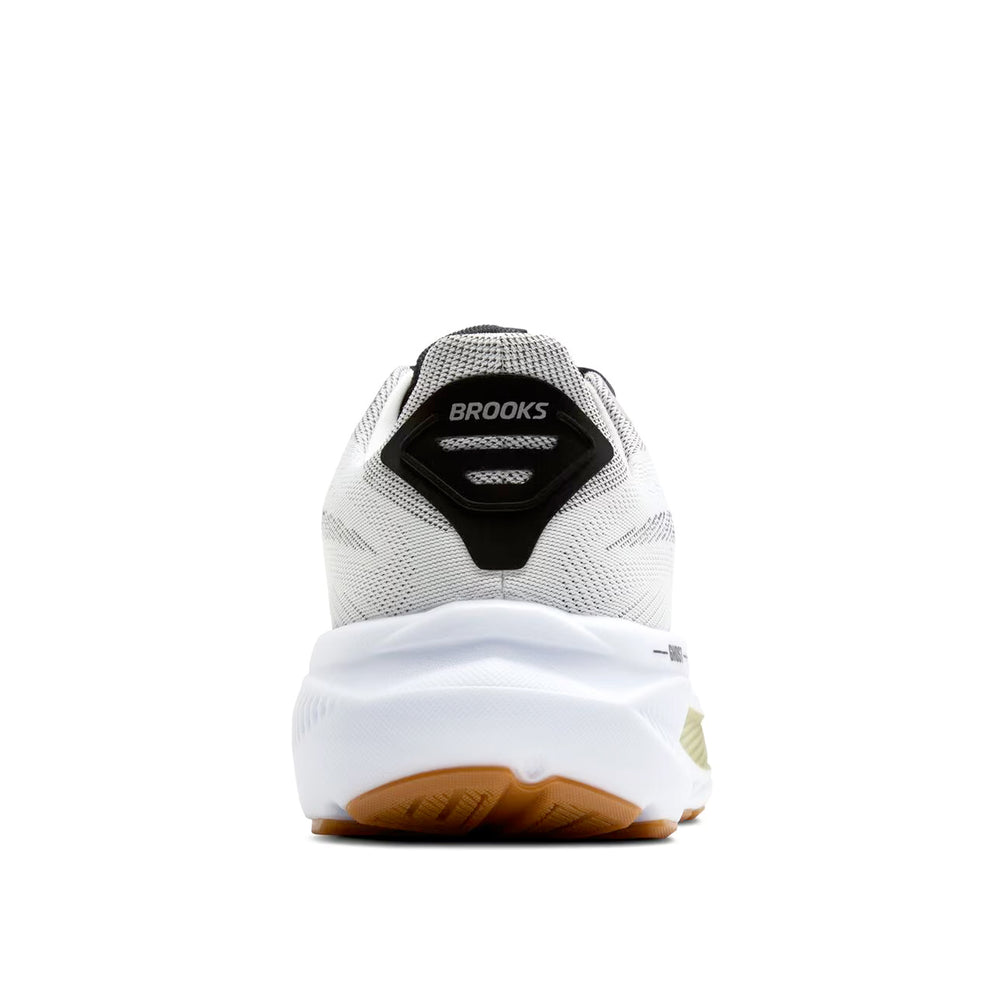 Brooks Men's Ghost 17 Running Shoes White / Black / Tea - Achilles Heel