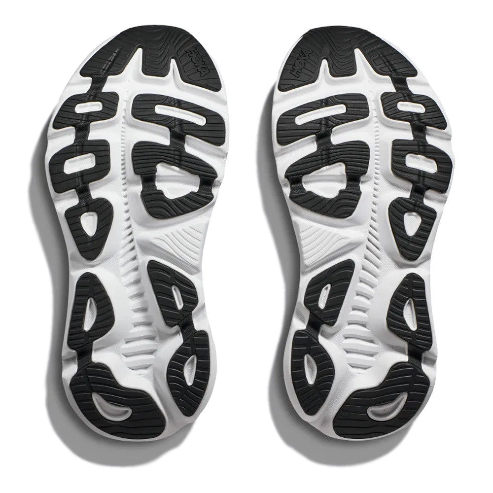 Hoka Men's Gaviota 5 Running Shoes Black / White - achilles heel