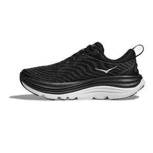 Hoka Men's Gaviota 5 Running Shoes Black / White - achilles heel