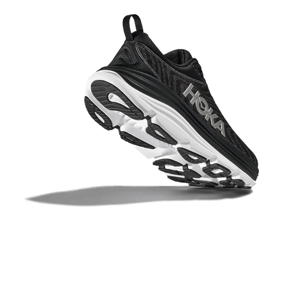 Hoka Men's Gaviota 5 Running Shoes Black / White - achilles heel