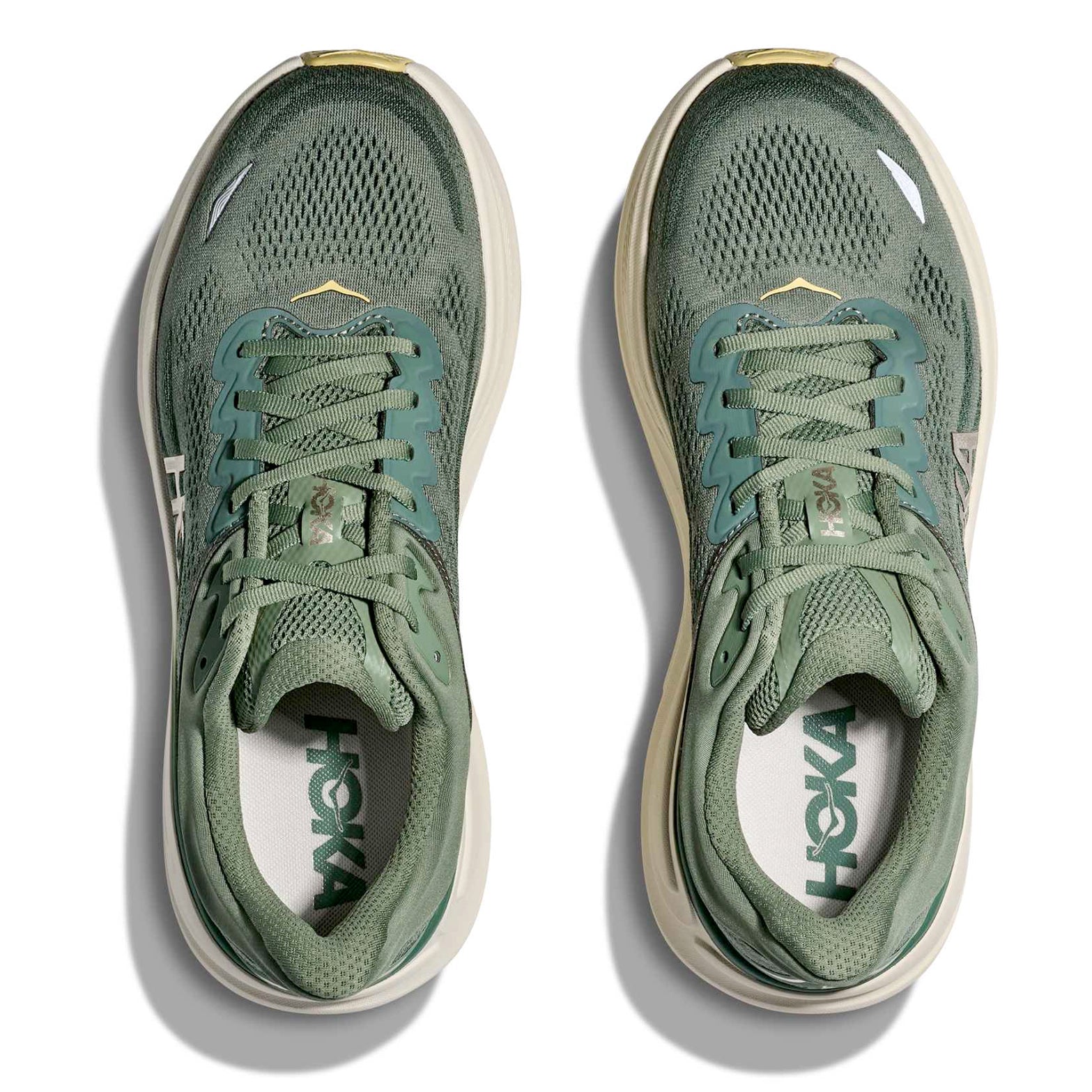 Men's Bondi 9 Running Shoes Succulent / Fern - Achilles Heel