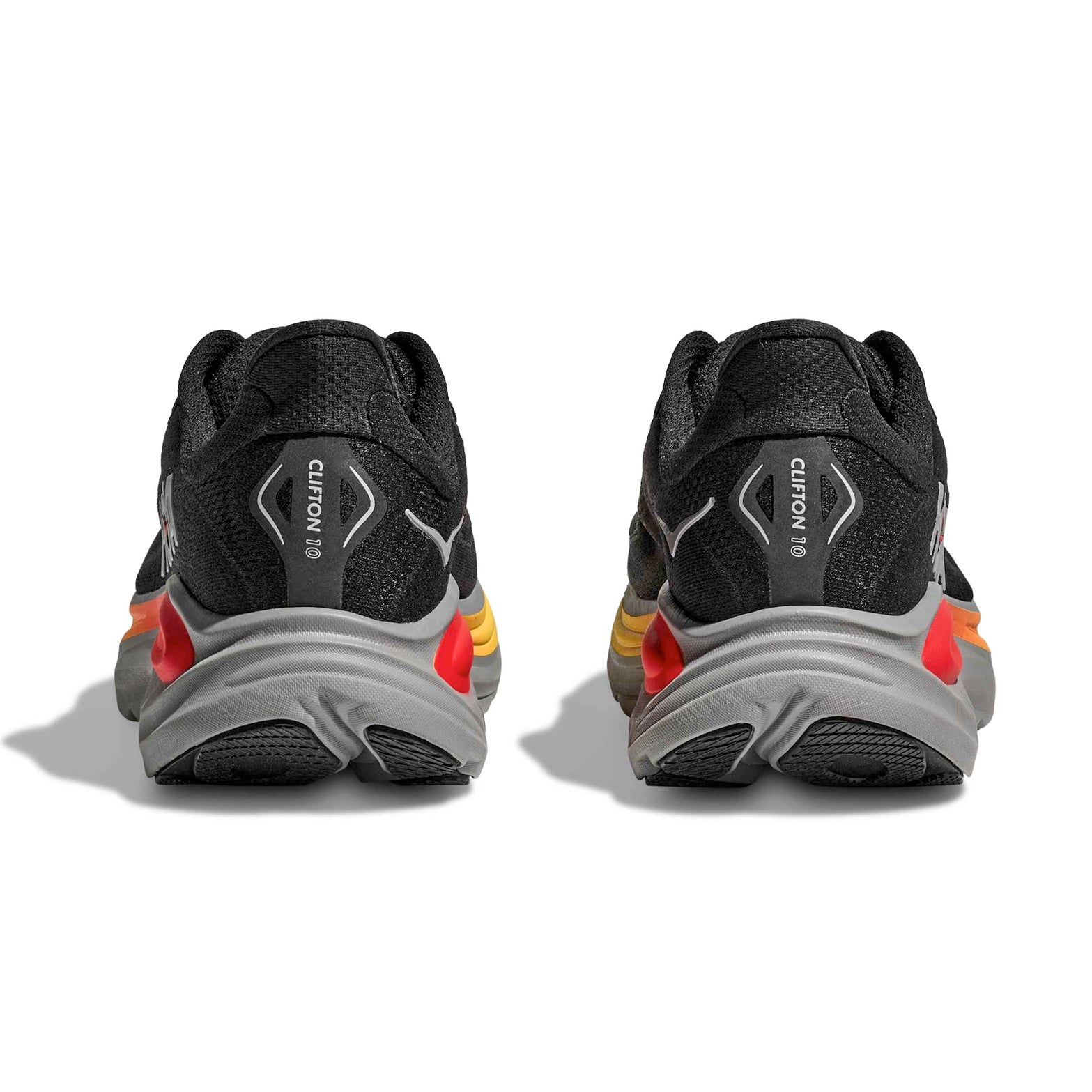 Men's Clifton 10 Running Shoes Black / Galactic Grey - Achilles Heel