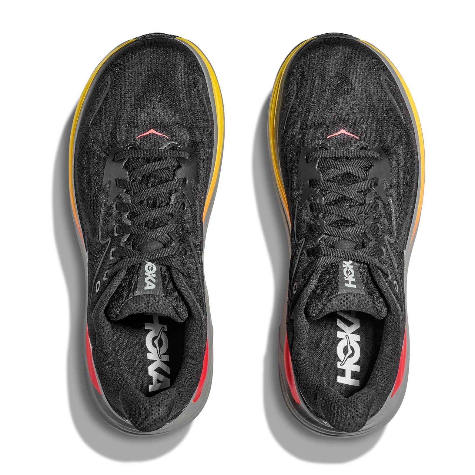 Men's Clifton 10 Running Shoes Black / Galactic Grey - Achilles Heel