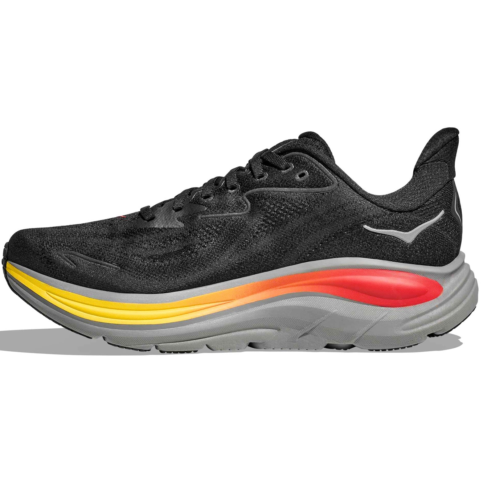 Men's Clifton 10 Running Shoes Black / Galactic Grey - Achilles Heel