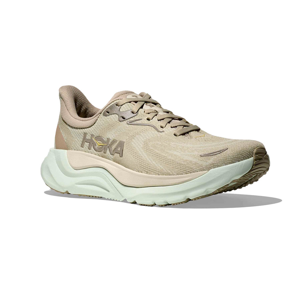 Hoka Women's Arahi 8 Running Shoes Oyster Mushroom / Truffle Salt - achilles heel