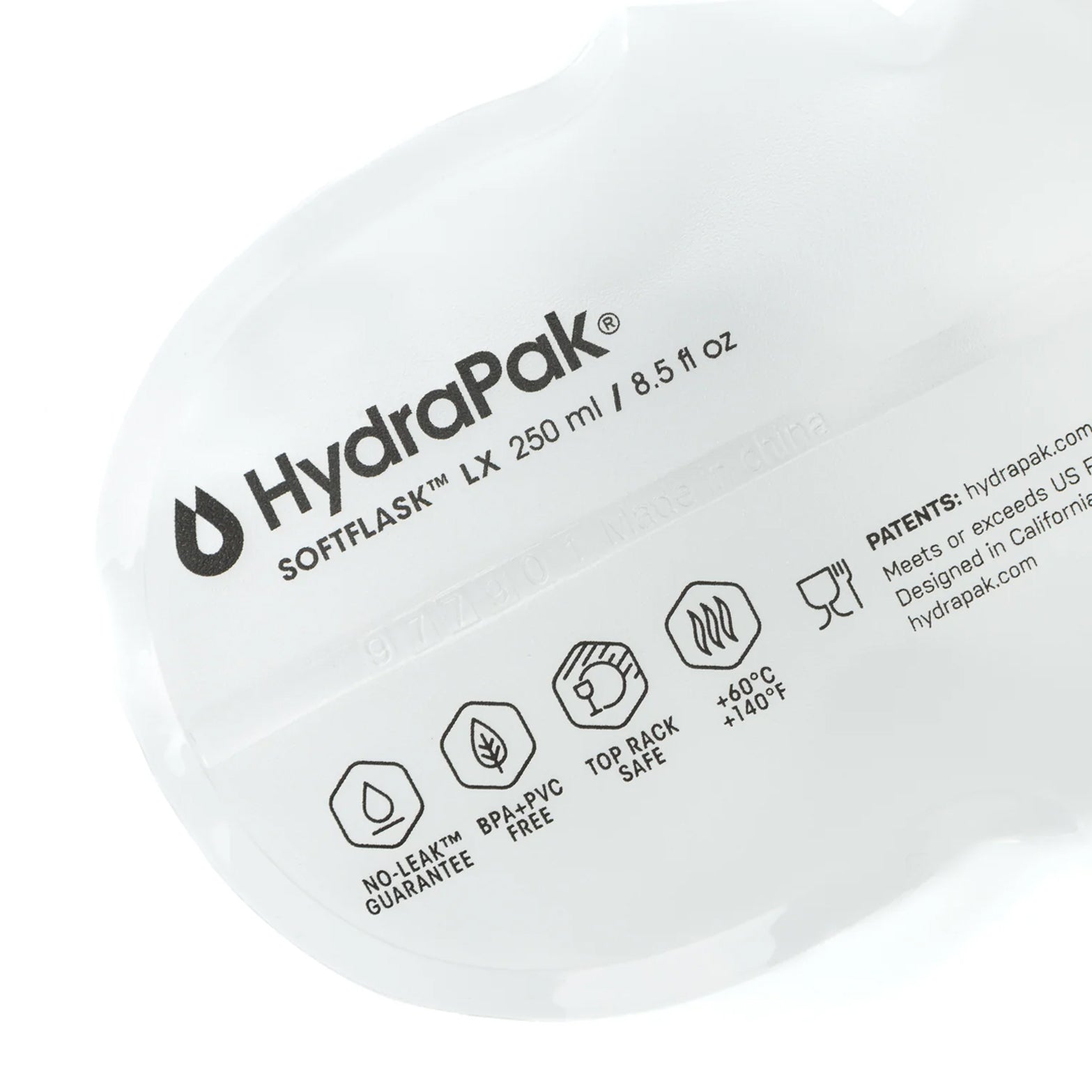 Satisfy HydraPak Soft Flask 2 Pack 250ml close-up with further informations