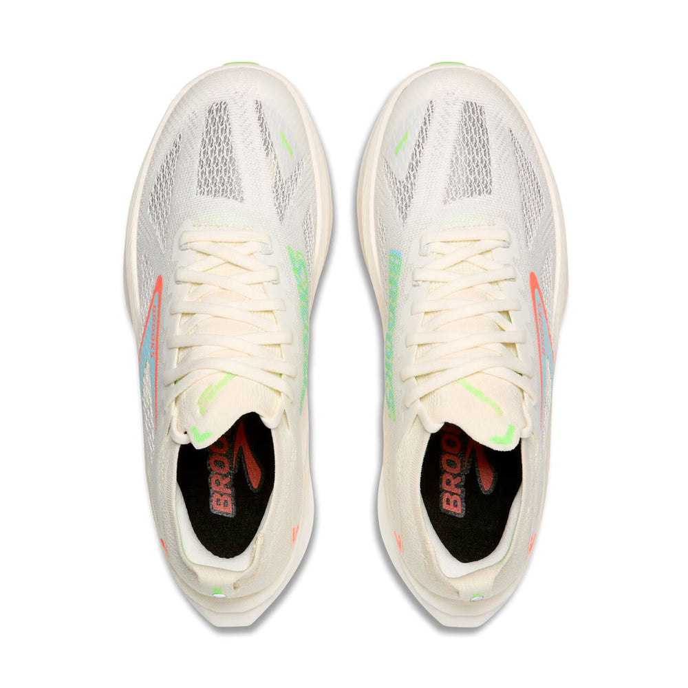 Brooks Men's Hyperion Max 3 Coconut / Green Gecko / Pink Clay - achilles heel