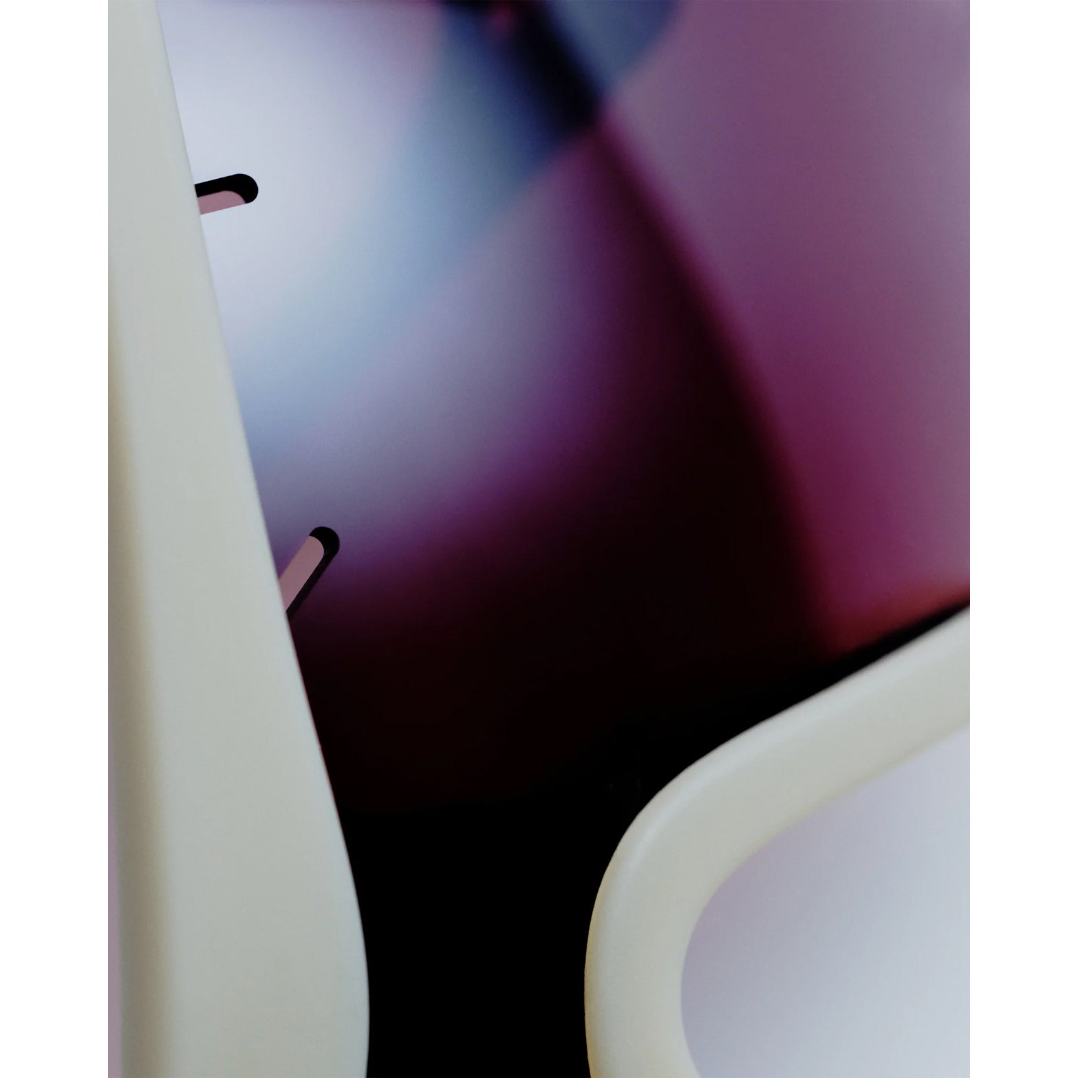 District Vision x PAF Koharu Eclipse in Sand D+ Black Rose Gradient — closeup showing custom cut lens with integrated ventilation detail and D+ Black Rose Gradient therapeutic-grade polycarbonate construction on sand frame
