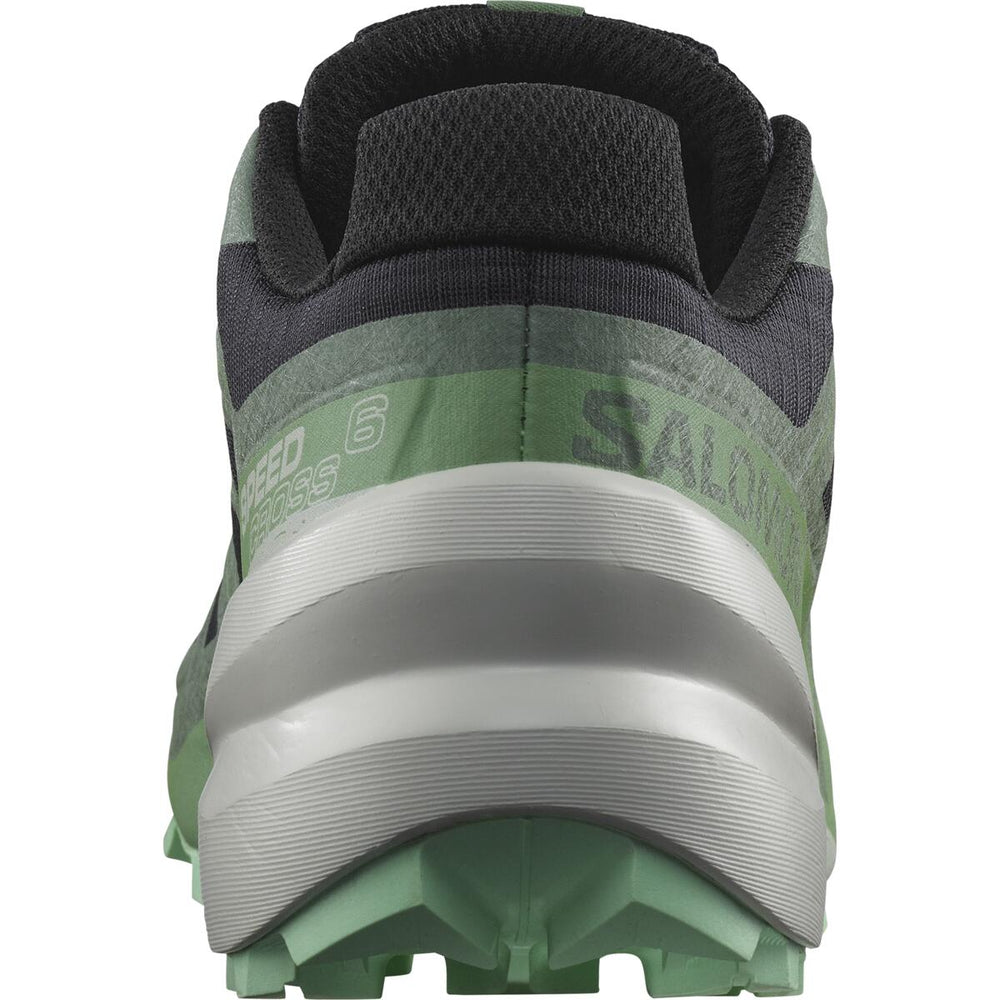 Salomon Women's Speedcross 6 Trail Running Shoes Black / Laurel Wreath / Green Ash - achilles heel