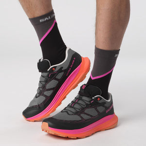 Salomon Women's Ultra Glide 2 Trail Running Shoes Plum Kitten / Black / Pink Glow - achilles heel