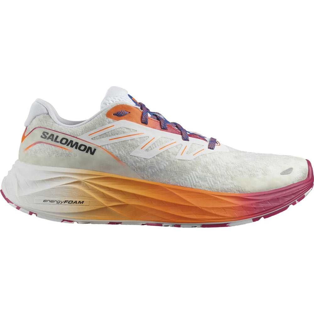 Salomon Men's Aero Glide 2 Running Shoes White / Dragon Fire / Vivacious - achilles heel