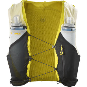Salomon Advance Skin 5 Set Running Vest Vanilla Ice / Black / Sulphur - achilles heel