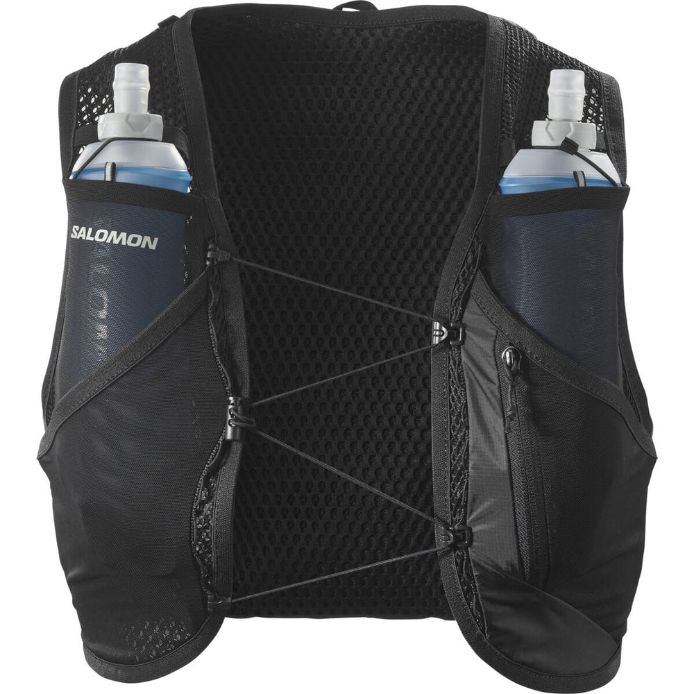 Salomon Active Skin 8 Set Running Vest Black / Metal - achilles heel