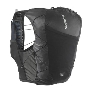 Salomon Active Skin 12 Set Running Vest Black / Metal - achilles heel